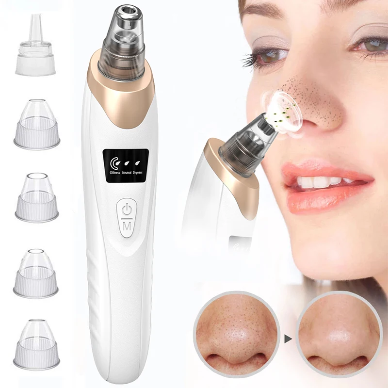 Vacuum Suck Black Spots Remove Blackheads Device Clean Pore Suction Pimples Squeezing Acne Clear Facial Dirt SPA Beauty Machine