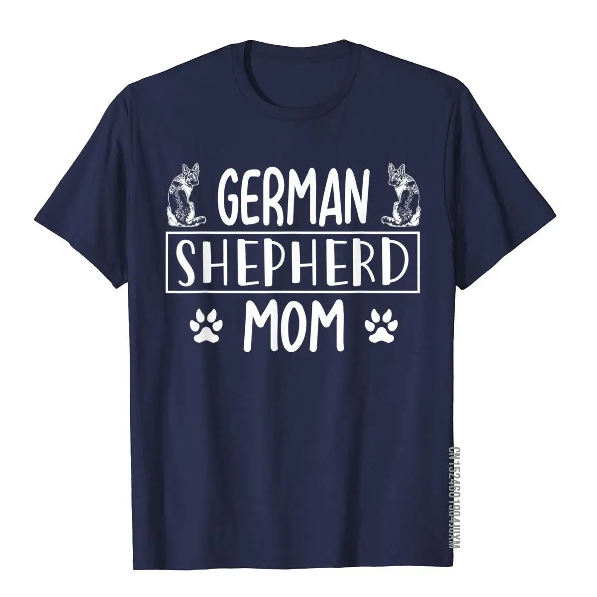 Graphic 365 Dog Breed German Shepherd Mom T-Shirt__97A2328navy