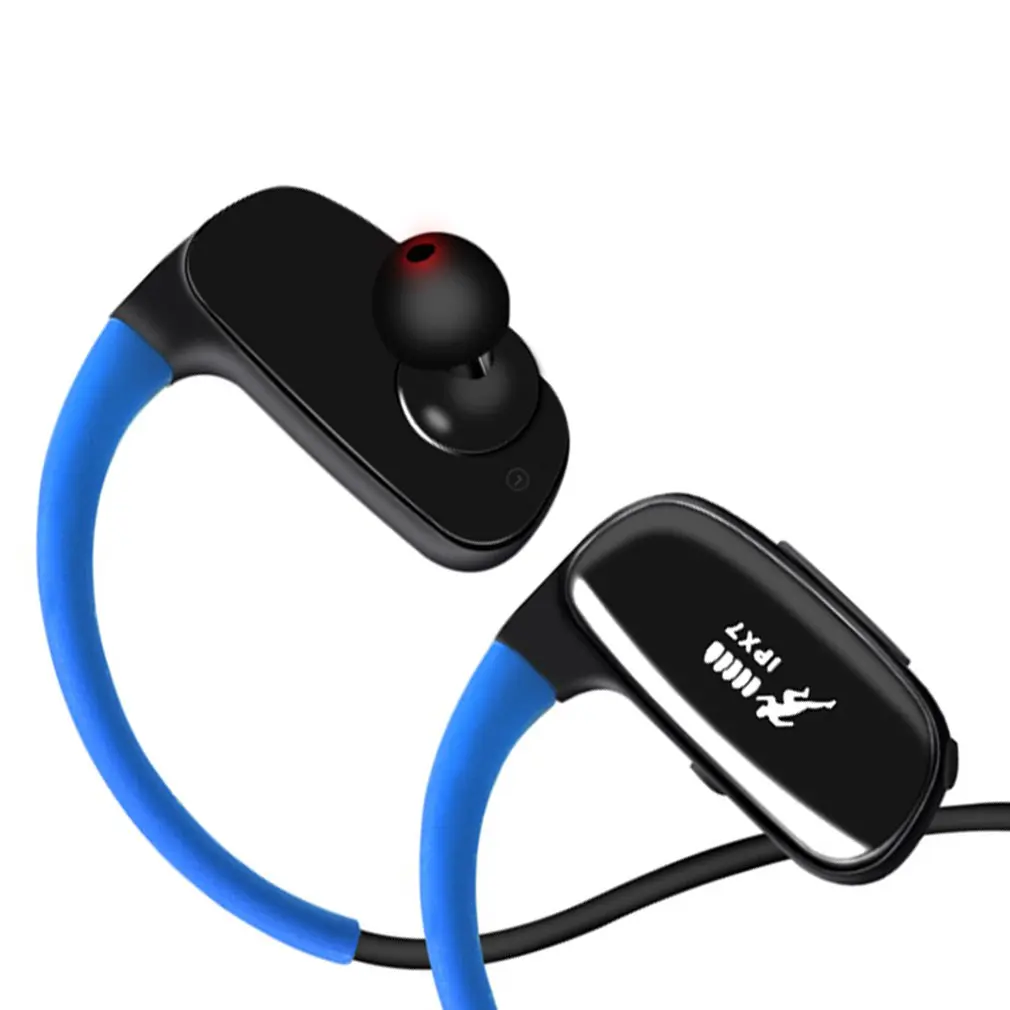 IPX7 swim Waterproof Headphones Wireless Bluetooth Earphone 16GB MP3 Player Stereo Music Earbuds Sports HiFi Headset For Iphone