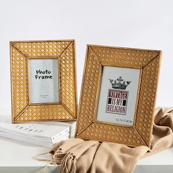 

BAMBOO FRAME PHOTO FRAME 4 INCH 6 INCH 7 INCH PHOTO FRAME HOME LIVING ROOM ROOM DESKTOP DECORATION SMALL ORNAMENTS CREATIVE CHIN