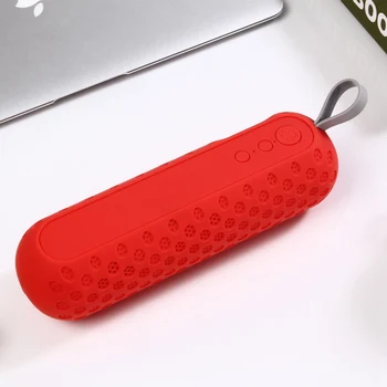 

Wireless Best Bluetooth Speaker Portable Outdoor Mini Column Box Loudspeaker Speaker Design 360 Degree Stereo Sound Red