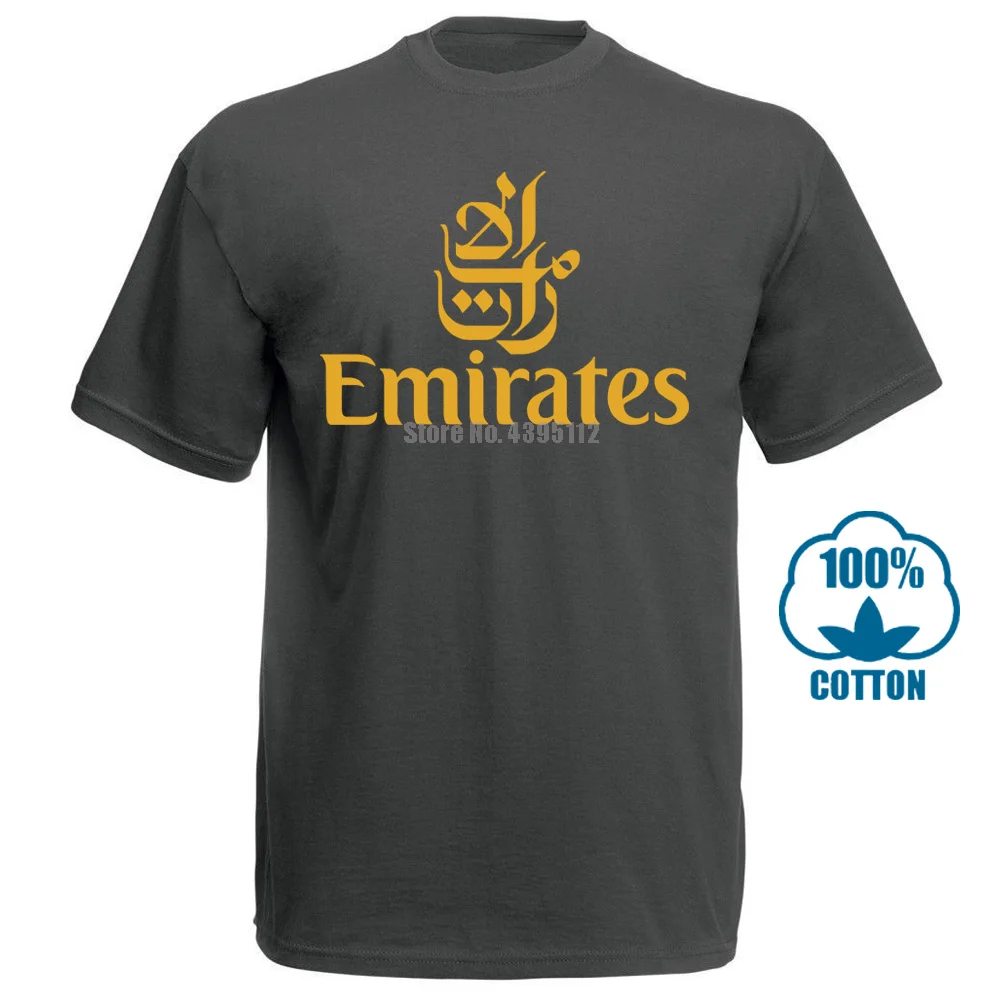 Авиакомпания Emirates футболка авиакомпания футболка авиации футболка авиакомпаний 011332 - Цвет: Темно-серый