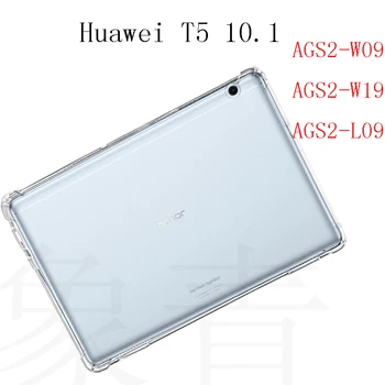 

Clear Silicone Case For Huawei MediaPad T5 10.1 Transparent TPU Airbag Tablet Cover For Huawei AGS2-W09/W19/L03/L09 10.1''