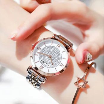 

YOLAKO 2020 Luxury Women's Watch Top Brand Luxury Rose Gold Dress Clock Waterproof Ladies Quartz Magnetic Wrist Watches