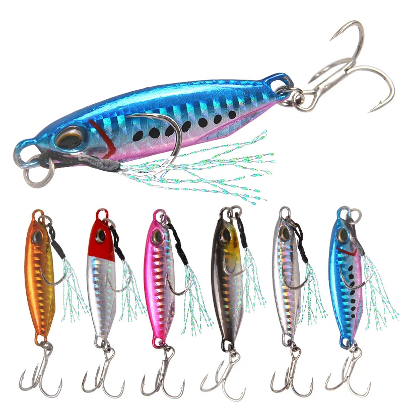 1pc 16g 32g Metal Slow Jig Fish Fishing Bait Jigging Fishing Lure