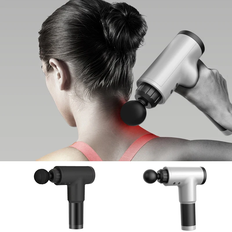 Massage Gun Electric Muscle Massager Therapy Fascia Deep Vibration Muscle Relaxation Fitness Equipment Cordless