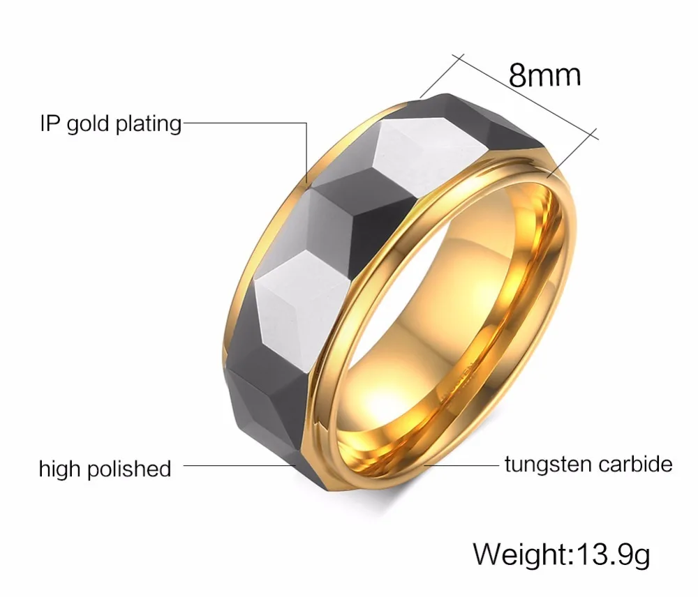 Mens Tungsten steel Rings wedding bands 113