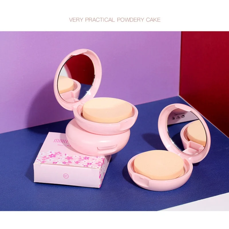 

2019 Bare Mineralize Cosmetic Soft Translucent Compact Pressed Powder Face Contour Palette Finishing Powder Setting Makeup E1