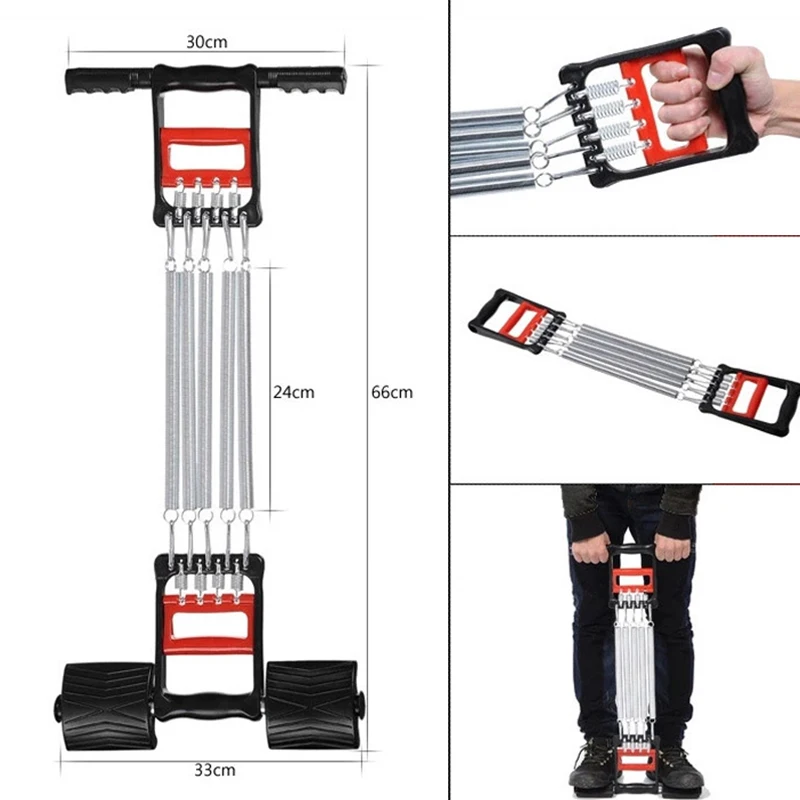 Весна груди разработчик расширитель для мужчин Напряжение Фитнес из нержавеющей стали мышцы упражнения тренировка оборудование Эспандеры