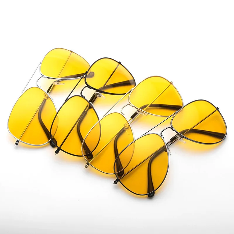 Gafas de visión nocturna para conductores de coche, lentes de sol polarizadas antideslumbrantes de aleación de cobre, accesorios para automóviles