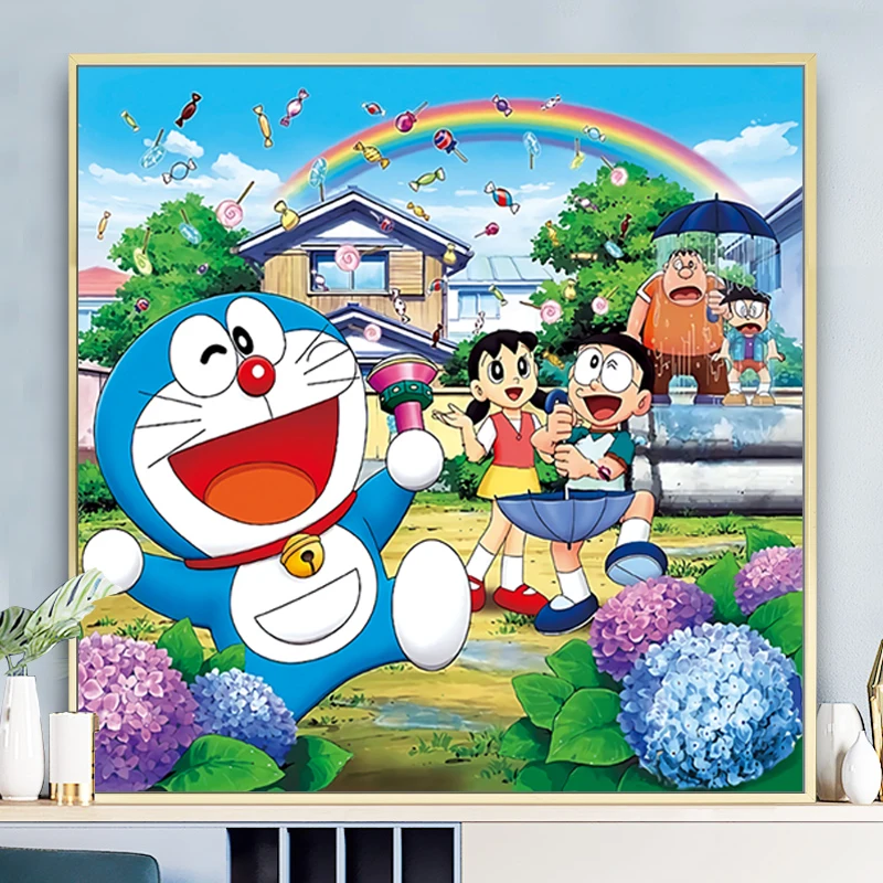 Cartoon cat Cross Stitch Kits 11CT Printed Pattern DIY Decoration for Home Cat Cross-Stitching Children's room Home Wall Decor