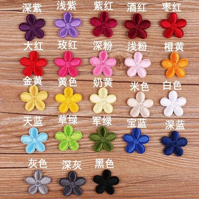 Small Sun Flower Embroidery Patches for Clothing Iron on Kids Clothes  Decoration Appliques Stripes Badge Cloth