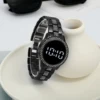 Trending Products 2021 New Fashion Stainless Steel Band Women Led Digital Watches Rhinestone Women's Wrist Watch Relogio Clock 5