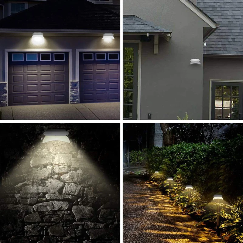 Solar Gutter Lights Outdoor Solar Garden Lights Front Door Corridor Lighting Railing Deck Fence Pathway Doorway Front Door Solar