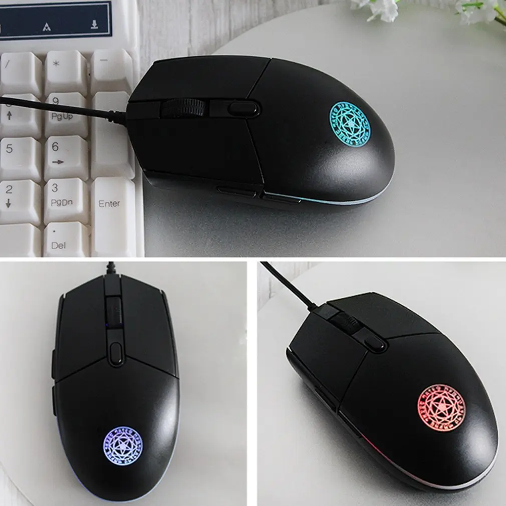 Usb кабель красочная оптическая игровая мышь бизнес компьютер офис домашняя мышь компьютерные аксессуары