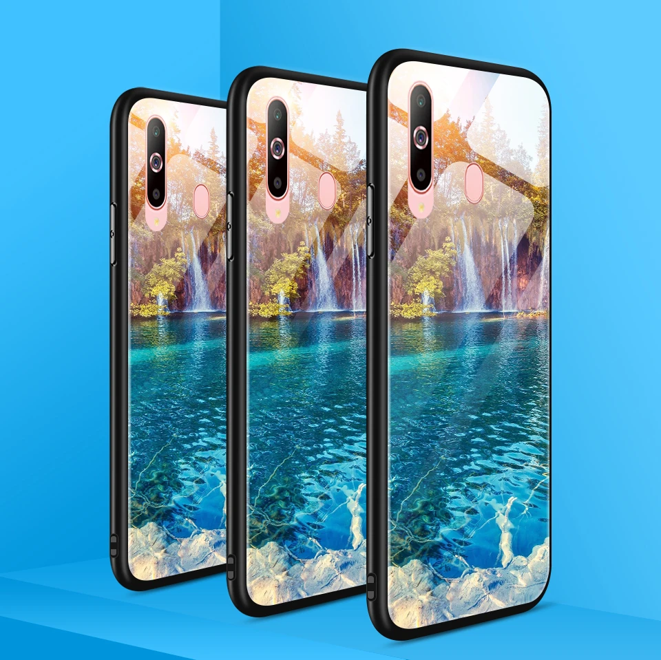 Чехол из закаленного стекла для samsung Galaxy A6S A8S A9S, противоударный силиконовый чехол из ТПУ для Galaxy A9, SM-A920F, чехлы для телефонов