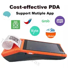 Portable Handheld POS PDA Terminal Thernal Printer 3G Internet with GPS 58mm wifi Android 8.1 Rugged Industrial Barcode Printers