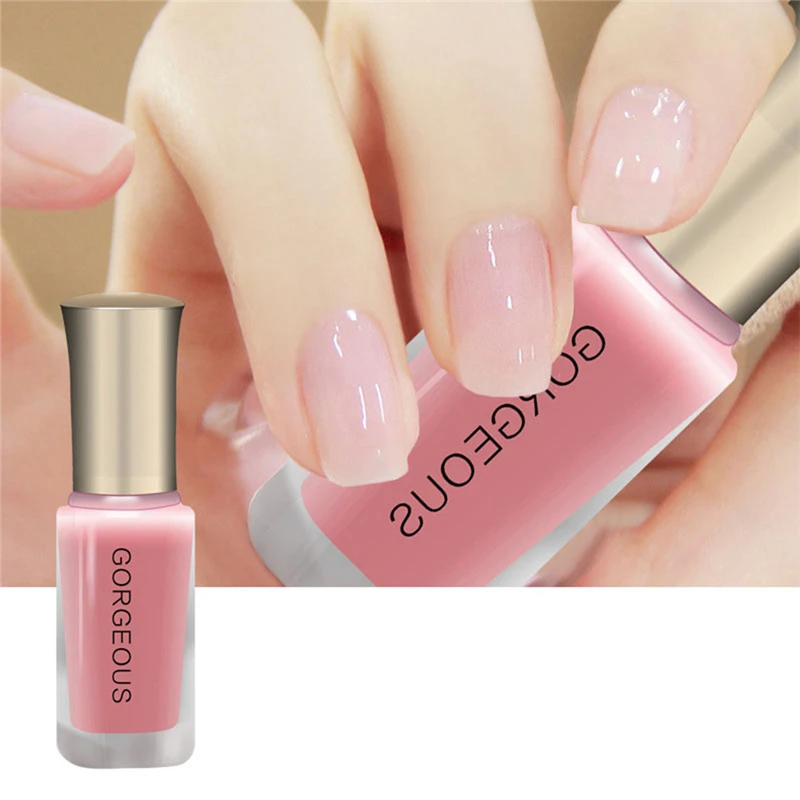 

Nude Nail Polish Translucent Gel Manicure Stamping Polish Jelly Peel Off Lacquer Varnish Long Lasting Nail Enamel Paint 10ml