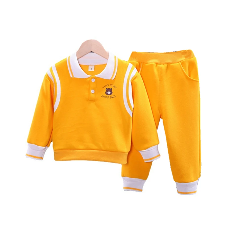 

New Autumn Baby Girls Fashion Clothes Children Cotton T-Shirt Pants 2Pcs/Set Spring Toddler Costume Boy Clothing Kids Sportswear