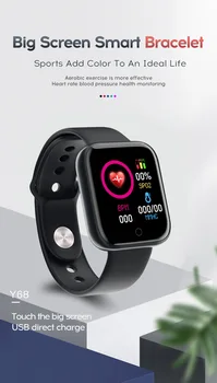 

Y68 Smart Bluetooth Watch Men Women Smartwatch Blood Heart Rate Monitor Sport Pressure fitness Watch for IOS Android