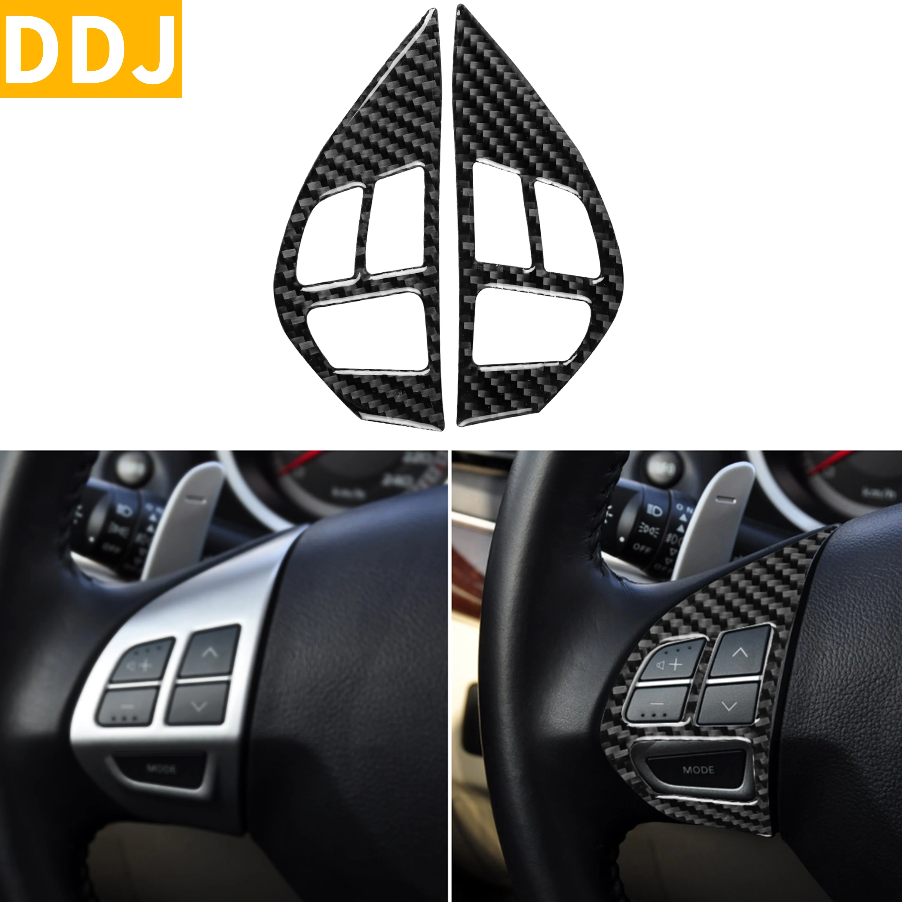 Для Mitsubishi Lancer GTS ES DE 2008-2015 панель рулевого колеса из углеродного волокна