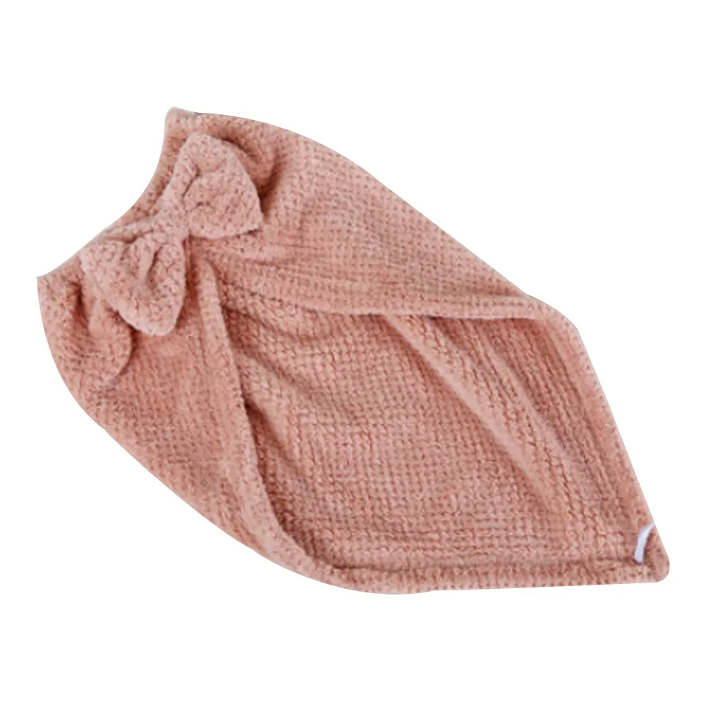 Skin Pink Полотенце из микрофибры, быстросохнущая Волшебная сушка для волос, шапка, шапочка для купания, шапочка для душа, модная - Цвет: Skin Pink