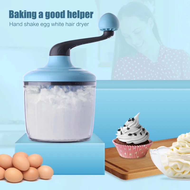 Cream Whitener Egg Beater Hand Shake Blender Practical Eco-Friendly Convenient 3pcs/Set Manual Party Household Baking Tools