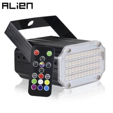 ALIEN 48 LED RGB UV Weiß Strobe Lichter Disco DJ Party Urlaub Weihnachten Musik Club Sound Aktiviert Flash-Bühne Beleuchtung wirkung