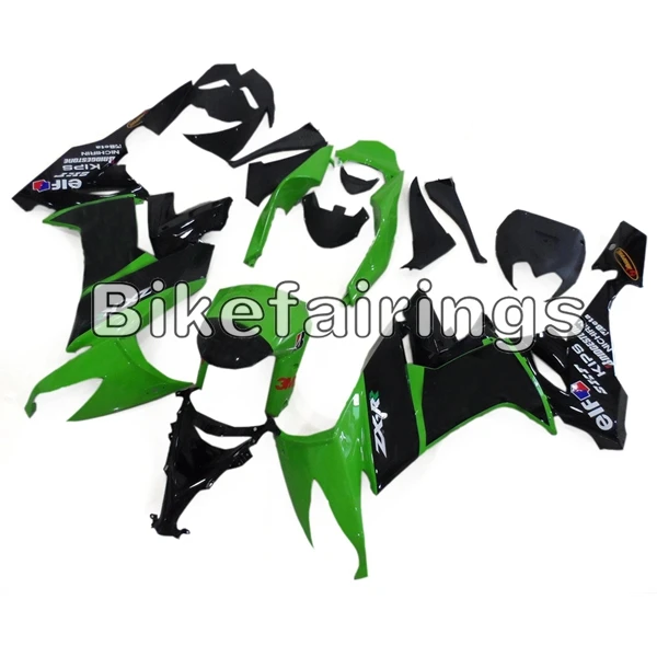 Полный комплект обтекателя Для Kawasaki ZX10R 2008 2009 2010 пластиковые ABS пластиковые детали для мотоцикла кузов эльф зеленый черный ковбочки