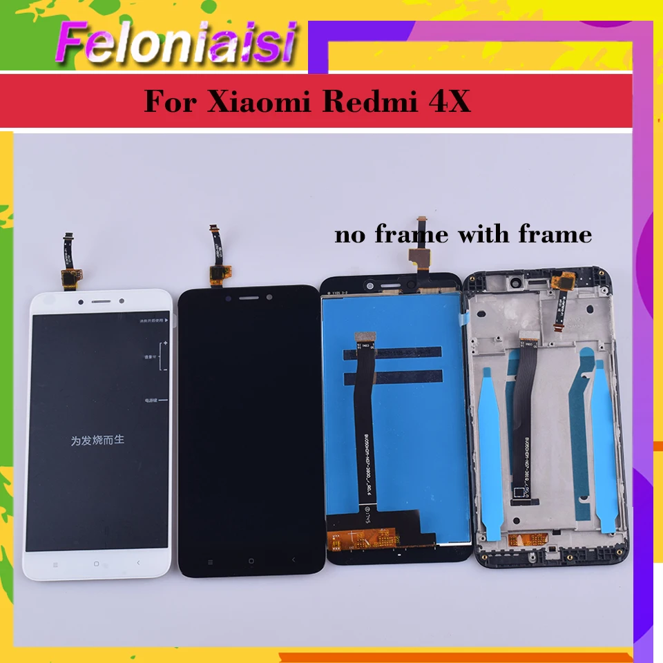 ЖК-дисплей для XIAOMI Redmi 4X сенсорный ЖК-экран с рамкой в сборе полная замена экрана