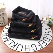 Зимняя теплая кровать для собак, диван, коричневый цветок, дизайнерская маленькая, средняя, большая подушка для собак, щенков, кровати для собак, питомников, кошек, кровати, коврики