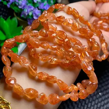 

Genuine Natural Red Super Seven 7 Hair Lepidocrocite Quartz Gold Strawberry Crystal Beads Bracelet 10mm AAAA