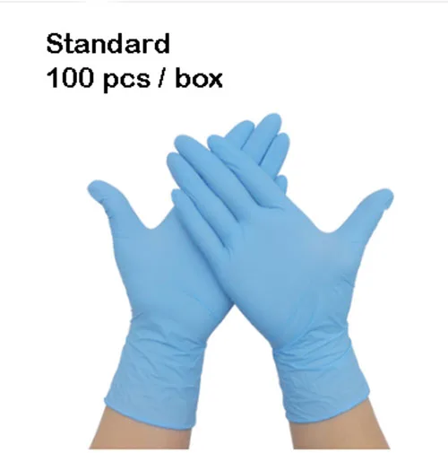 

100pcs/S (Non Latex Nitrile) Disposable Powder-Free Vinyl Medical Exam Gloves