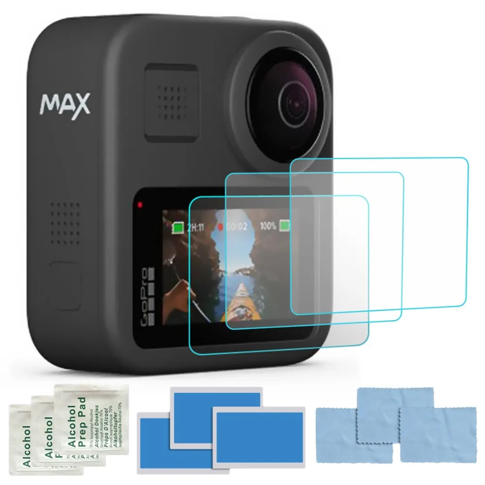 JINSERTA 9H 2.5D пленка для экрана для камеры Gopro Hreo Max ультра-тонкий устойчивый к царапинам Взрывозащищенный протектор экрана для Gopro Max