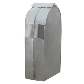 

LIXF 2Pcs Hanging Dust Cover with Nylon Sticker, Closet Clothing Storage Bag, Suitable For Used in Wardrobes,