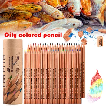 

24/36/48/72 Colors Colouring Pencils Set Oil Based Color for Artist Field Sketch Drawing DJA99