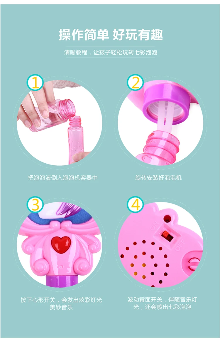 Bubble Fully Automatic Bubble Rod Blowing Children Machine with Wing Electric Children Gun Liquid Douyin No Net Red Unisex