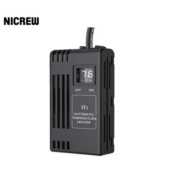 

NICREW Mini Submersible Aquarium Heater Digital Temperature Display Fish Tank Heater with Adjustable External Controller