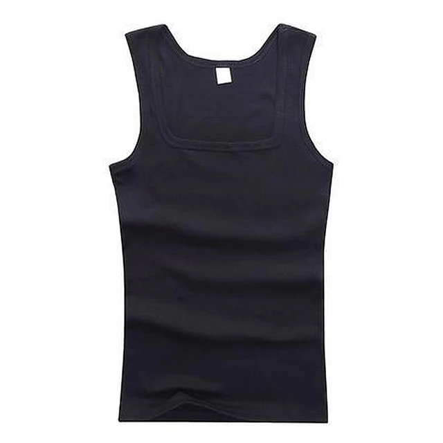 Men Sports Tank Tops Casual Tank Tops Summer Bodybuilding Sleeveless Vest Gym Fitness Slim Casual Undershirt simple Tank Top black