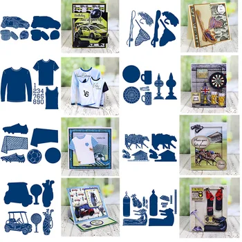 

Live Life Collection At the Races Gym Track Bike Metal Cutting Dies New 2020 for DIY Scrapbooking Embossing Crafts Cards Die Cut