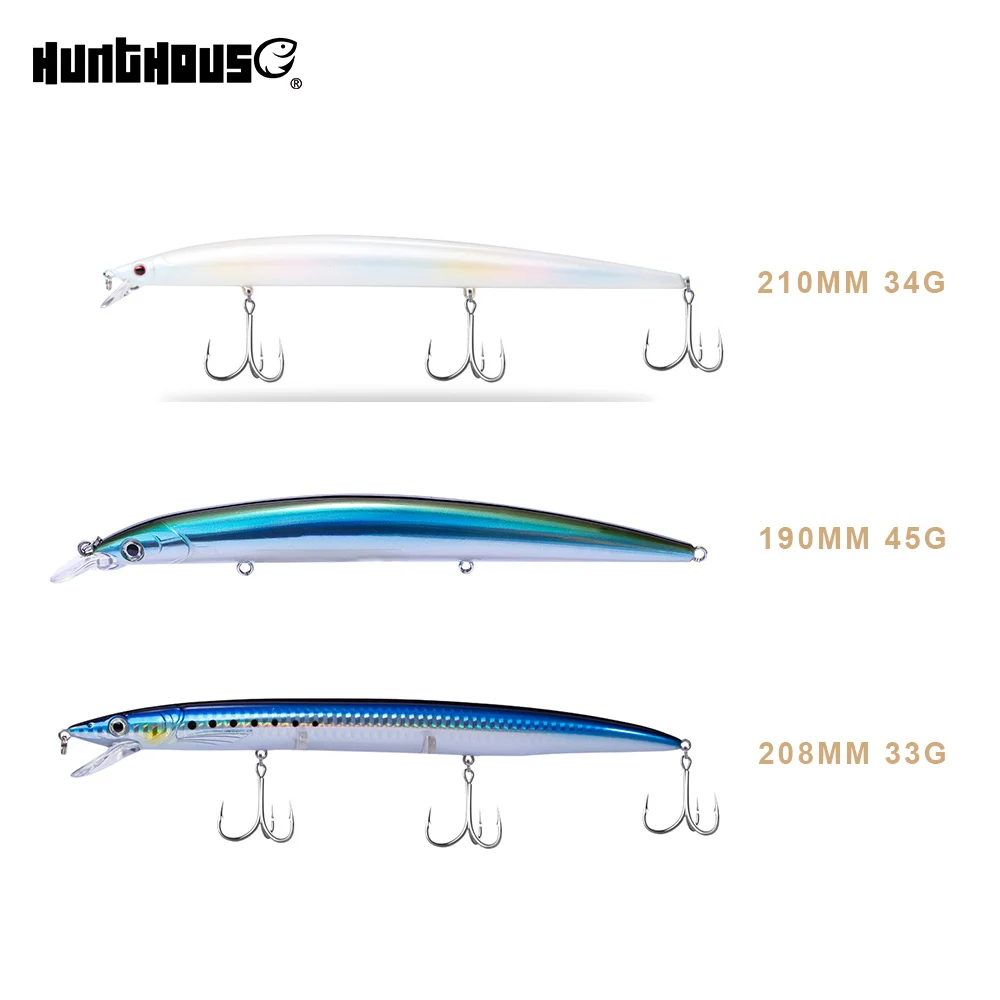 Hunthouse Sandeel гольян приманки карандаш Рыбалка bonito рыбацкий длинный Литой topwater pesca