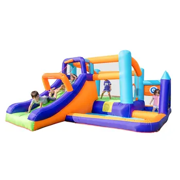 Buy Inflatable Combo Slide Bounce House Jumper Jump In Bouncy Castle With Blower Indoor Backyard Party For Ball Pool Kids