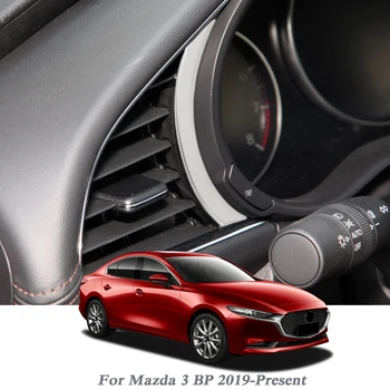 

ABS Car Styling Car Dashboard Outlet Sequins Interior Decoration Outlet Sequin For Mazda 3 BP 2019-Present Auto Accessory