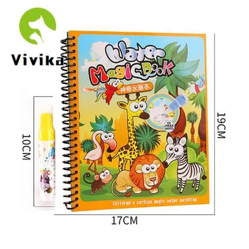 

Children magic Water Painting Book Repeated Coloring Water Picture Book Drawing Board Child Coloring Painting Baby Magic