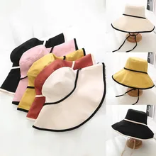 Летняя пляжная шляпа от солнца для женщин, широкополый, складная, складная, для сафари, chapeu gorro pescador casquette, шляпа для рыбалки