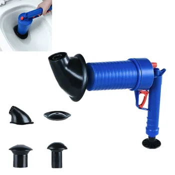 

Hot Air Power Drain Blaster Gun High Pressure Powerful Manual Sink Plunger Opener Cleaner Pump for Toilets Showers for Bathroom
