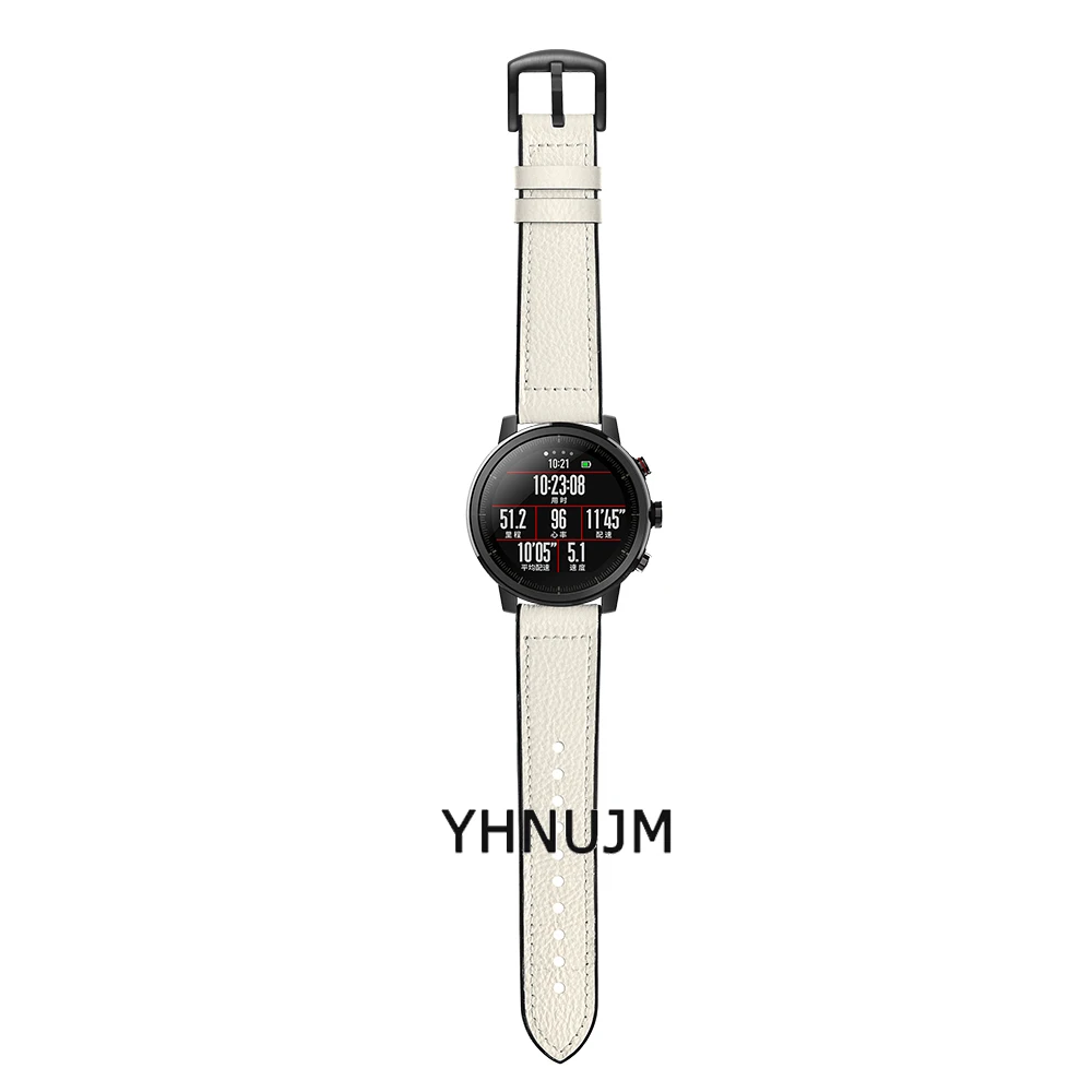 YHNUJM Высококачественная кожа+ Силиконовый ремешок для часов для оригинальных Xiaomi Huami Amazfit Stratos Band Amazfit 2 Pace браслет