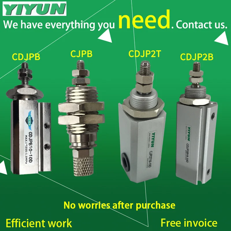 

YIYUN double-acting single pole cylinder CDJP2T10-10D CDJP2T10-15D CDJP2T15-5D CDJP2T15-10D CDJP2T15-15D CDJP2T series