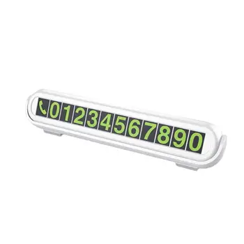 

Car Temporary Parking Sign Luminous Car Phone Number Sign Reversal Hidden Aroma Creative Parking Card