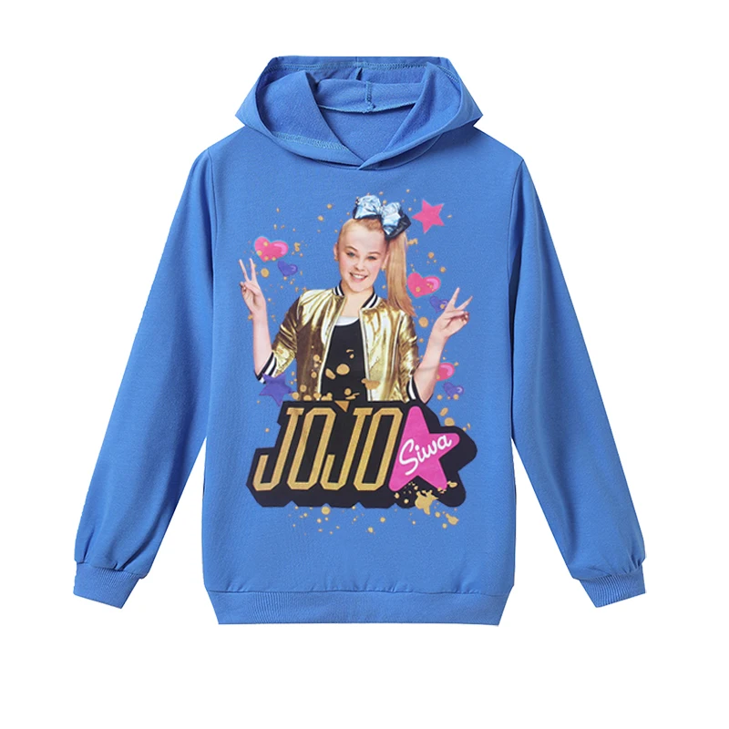 H1246 JOJO siwa/новая детская одежда; топы с длинными рукавами; толстовки с капюшоном; футболка для малышей на Рождество и День рождения; Одежда для маленьких девочек; свитер для малышей - Цвет: H1246